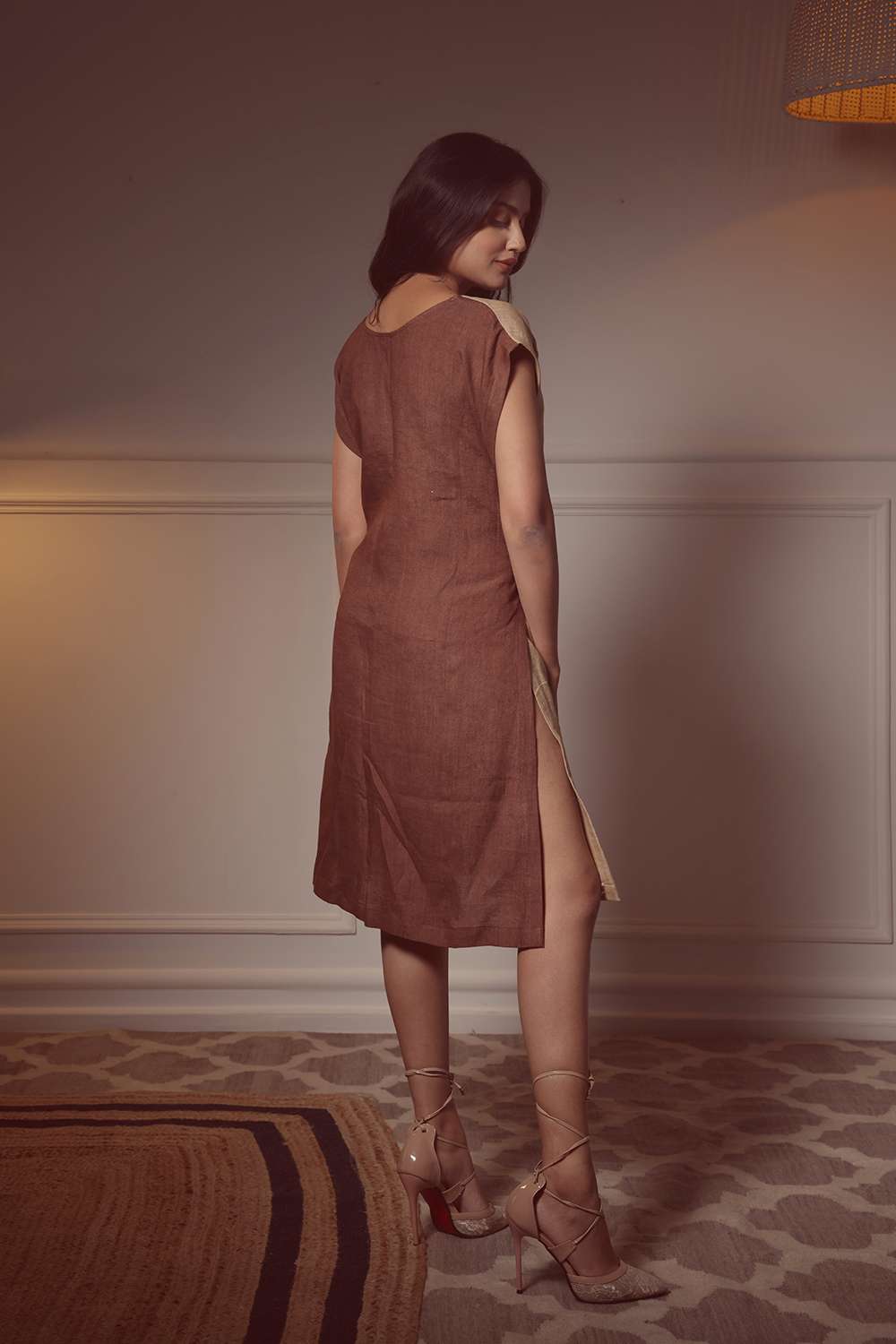 Tie-up dress (free size)